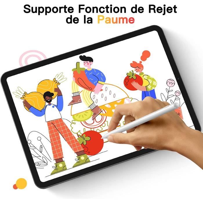 Stylet Pour IPad (2018-2025) – Sensibilité Inclinaison, Charge Rapide USB-C – Compatible Nombreux Modèles