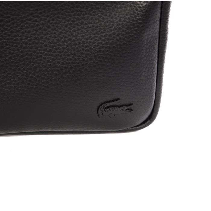 LACOSTE Sacoche Homme NH1740GL Noir Cdiscount Bagagerie