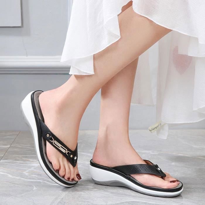 Tong confortable sale pour marcher femme