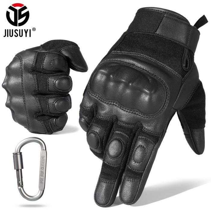 WTACTFUL Gants Moto Tactiques - Compatibles Écran Tactile Pour VTT, Airsoft, Sports Extrêmes, Noir/Vert/Marron
