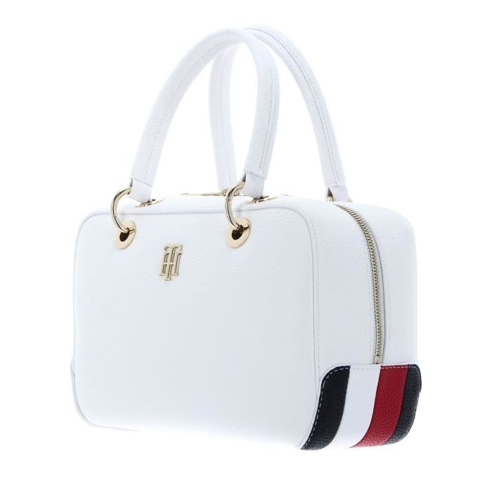TOMMY HILFIGER TH Essence Medium Duffle Bag Bright White 120556