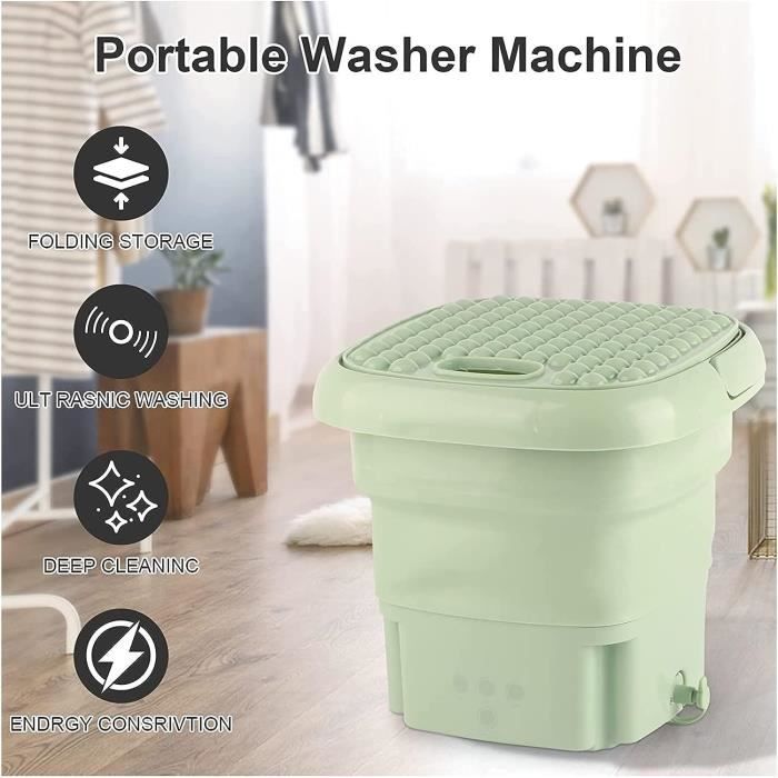 Portable Mini Machine à laver Camping Caravane 3Kg Spin Sèche-linge séchage Camry Blanc/Gris CR 8052 190 | Leroy Merlin
