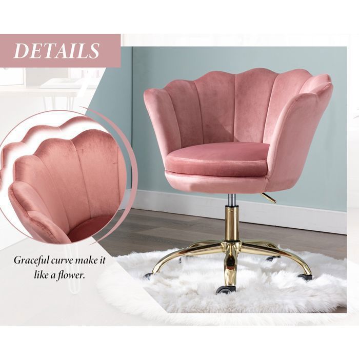 Chaise Bureau Enfant Wahson - Chaise Giratoire Réglable Avec Dossier Cœur Coloré