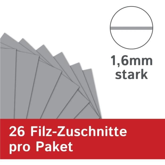10 Plaques Feutre 30x20 Cm (4 Mm) - Pour Bricolage, Couture, Déco Noël, Activités Enfants