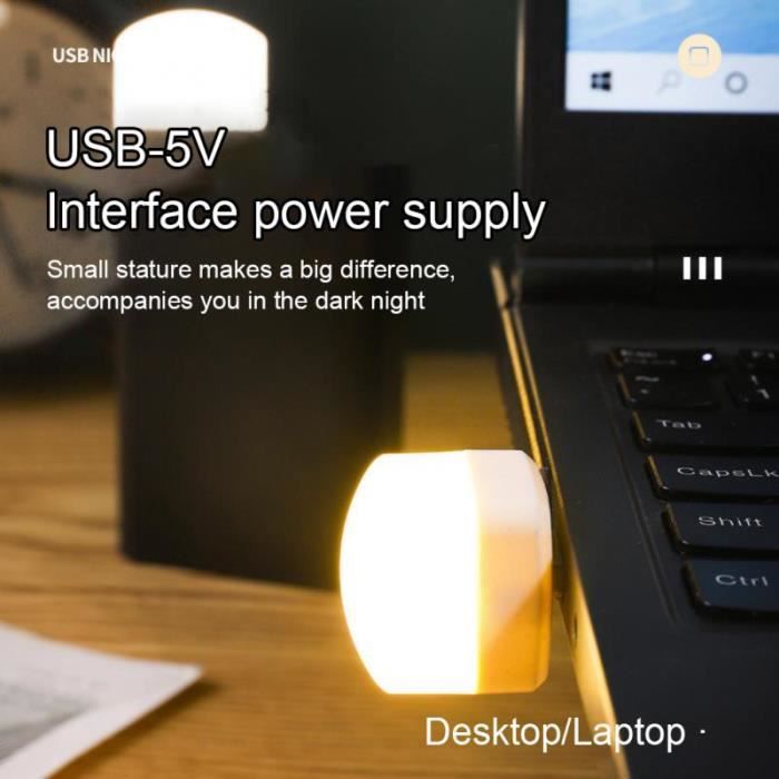 Mini lampe de nuit flexible LED USB liseuse pour ordinateur portable PC -  Cdiscount Maison