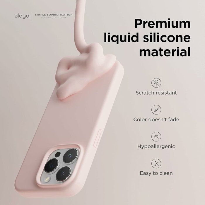 Coque Silicone Little Boutik Pour IPhone 15 Pro - Couleur Rose, Neuve, Emballage D'origine