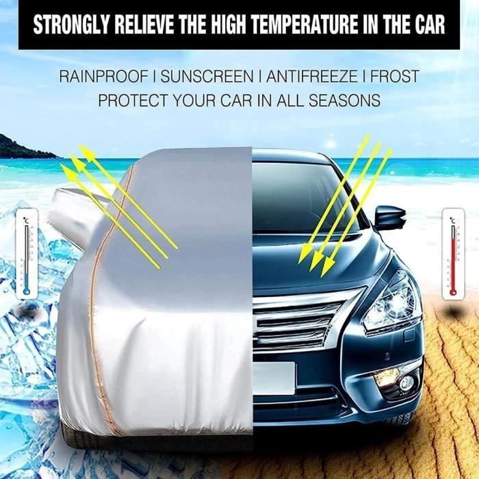 Housse Voiture Opel Crossland X – Tissu Oxford Imperméable UV Antivol Avec Sac Rangement