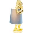 Lampe Animal Singe dorée et bleue Kare Design-3