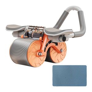 Onlynery Rouleau Abdominal Auto-rebond – Roue Abdos Avec Genouillère, Poignée EVA, Roues 10 Cm – Fitness Maison / Gymnase
