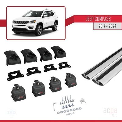 Barres de toit Transversales pour Hyundai i30 Fastback 2016-2025 Alu Gris 2x - Auto