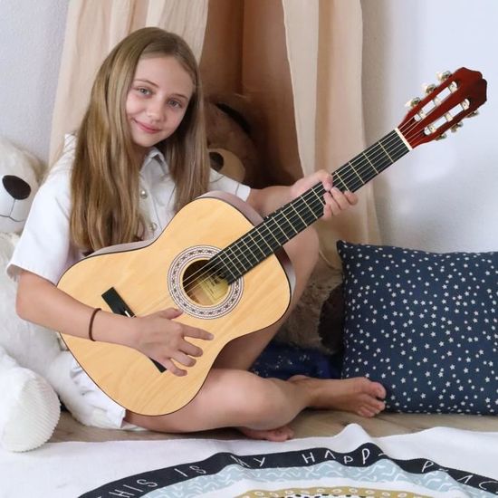 Guitare Pour Enfant 61 Cm Dansing Kids - Idéale Débutants Dès 4 Ans Naturel Éveil Musical