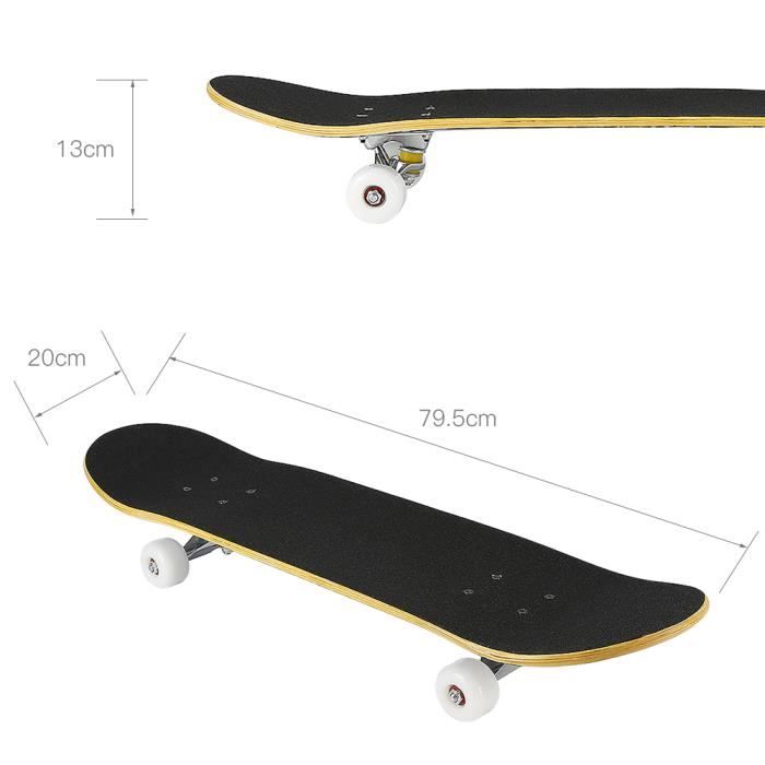 Skateboard à double coup de pied pour adultes, 107cm, FreKouStreet