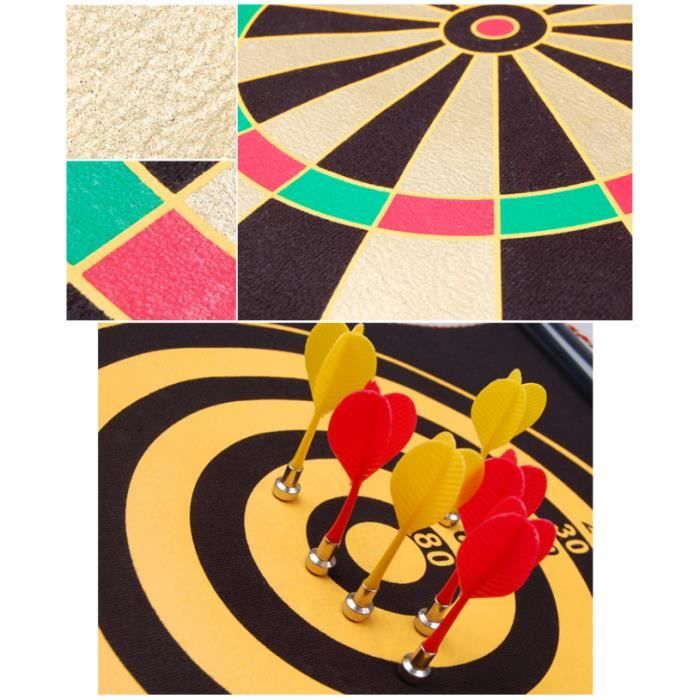 Cible Magnétique De Fléchettes 15 Pouces - Double Face Avec Anneau Chiffré - Sécuritaire Pour Enfants - Jeu D'intérieur/extérieur