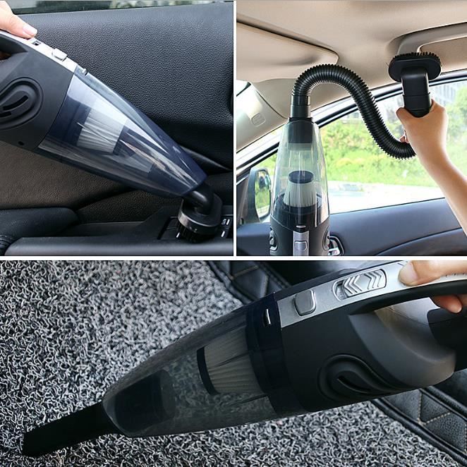 Aspirateur De Voiture Sans Fil Portable - Rechargeable Par USB, Pour Nettoyage Sec, Neuf