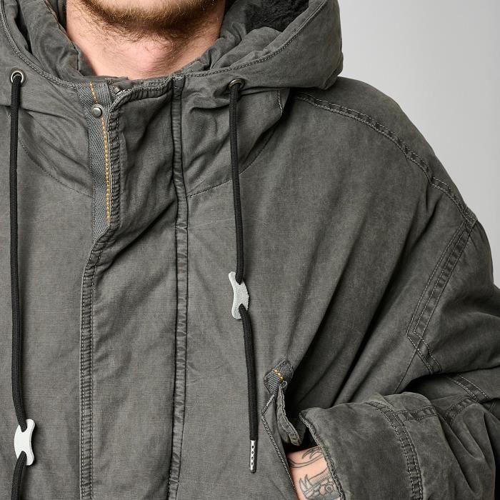 Kaporal Parka Noire Homme - Brieu - L - Noir Dès 149,90