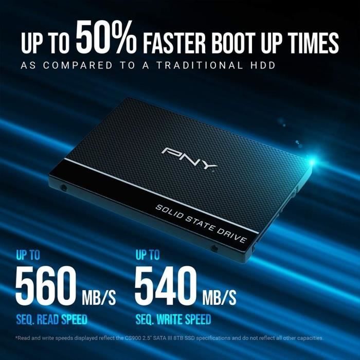 PNY CS900 Disque dur SSD 2To 2.5 - Cdiscount Informatique