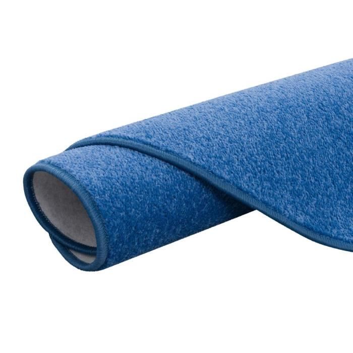 Tapis - SNAPSTYLE - Joy - Velours - Rond - 100x100 cm - Bleu foncé