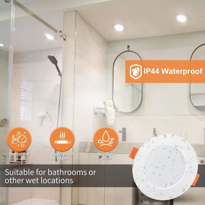 Spot LED encastrable pour salle de bain (étanche) - XANLITE