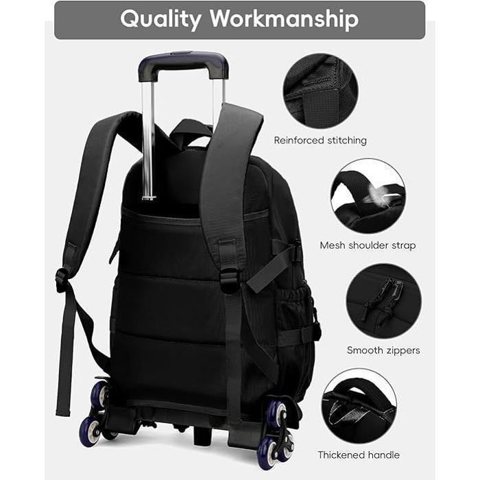 Lot De 3 Sacs à Dos à Roulettes Pour Enfants - école, Voyage - Rouleaux Roues Pratiques