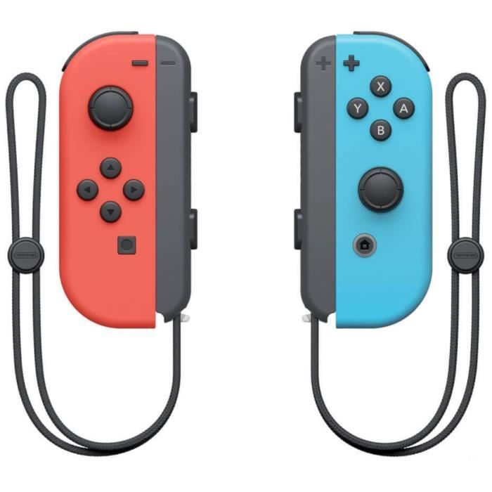 Console Nintendo Switch - Modèle OLED • Bleu Néon & Rouge Néon +
