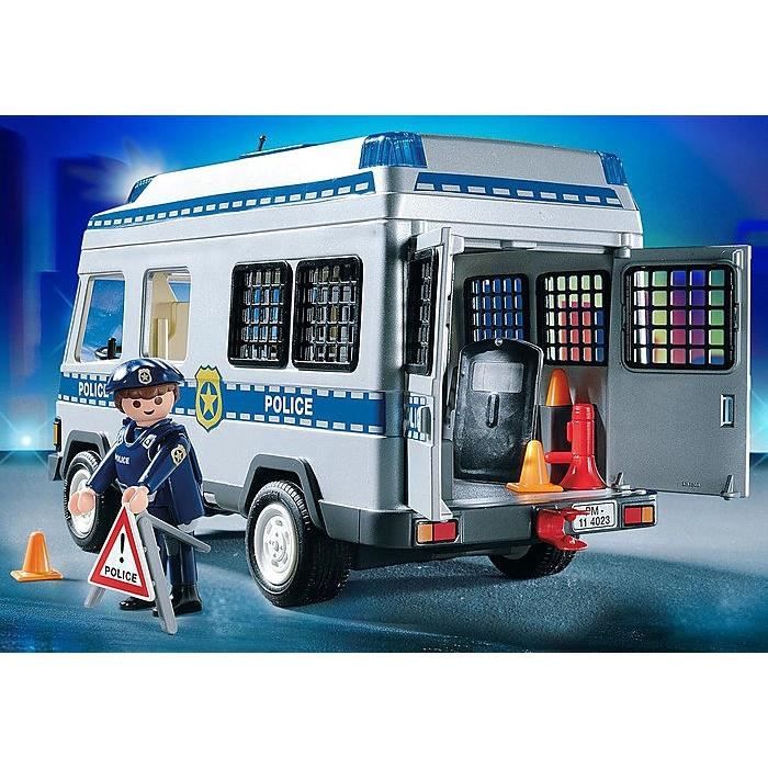 PLAYMOBIL 4023 - City Action - Fourgon Équipé et Policiers - Cdiscount Jeux  - Jouets