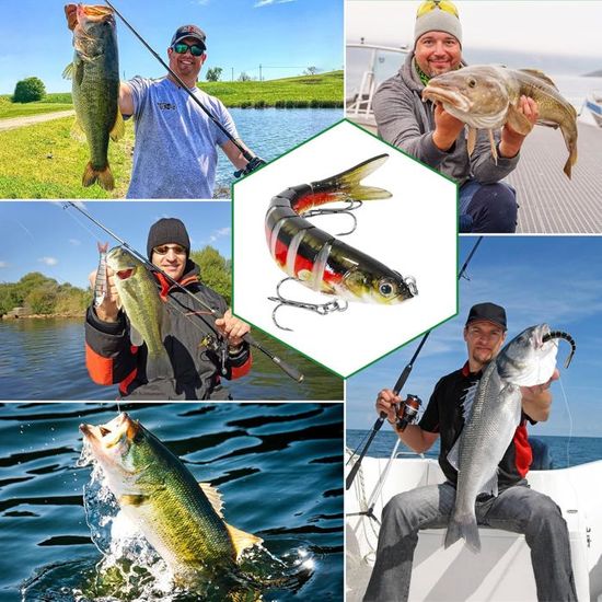 Yqhugbc 6 Pièces Leurres Pêche Carnassier - Cuillères Métal Rotatives Pour Brochet, Truite, Saumon - Eau Douce Et Mer