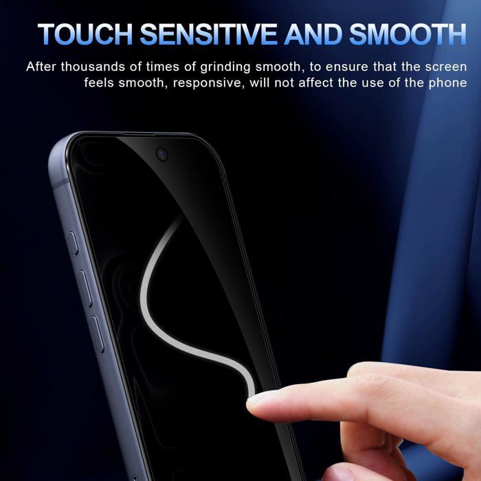 3 Protections écran Verre Trempé Anti-espion Pour IPhone 17 Pro Max - 9H, Angle De Vue 25°, Installation Facile