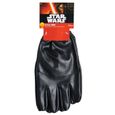Gants adulte Kylo Ren - Star Wars VII - Tissu imitation cuir - Noir - 24 cm de longueur-0