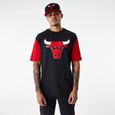 T-Shirt NBA Chicago Bulls New Era Colour Block Oversize Noir-0
