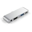 Satechi ST-TCMPHS, USB 3.0 (3.1 Gen 1) Type-C, 3.5mm,HDMI,USB 3.0 (3.1 Gen 1) Type-A,USB 3.0 (3.-0