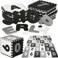 Tapis de jeu éducatif SPRINGOS® 36 puzzles lettres colorées pour bébés 175x175cm-0