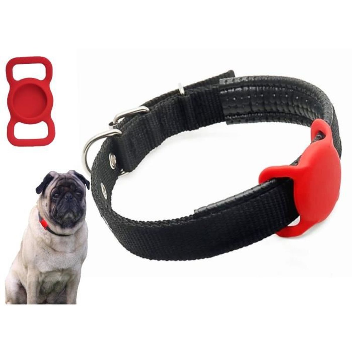Étui en Silicone Airtag pour Collier pour Animaux de Compagnie avec Film Protecteur HD Haute Transparence 2-Vert Menthe étui de Recherche GPS Portable réglable pour Collier de Chien Chat 2 pièces