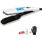BRAND Professionnel vapeur rapide cheveux lisseur peigne vaporisateur vapeur fer plat défriser les cheveux brosse outils de coiffure LCD n