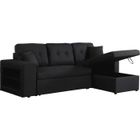 Canapé d'angle convertible Axel - Noir - HABITAT ET JARDIN - Réversible - Convertible - Oui