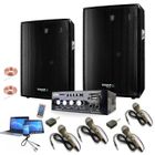 IBIZA SOUND PACK SONO 600 + JEUX DE LUMIERE WATERWAVE + LASER ROUGE VERT PA DJ SONO LED LIGHT CLUB BAR SOIREE FAMILIALE SPORT KARAOKE FITNESS