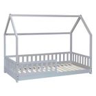 LAÏBA KIDS Lit cabane enfant Bosco 90x190 Gris Laiba Kids