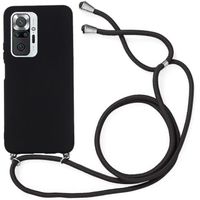 Coque Pour Redmi Note 10 Pro 5G (6.67") Anti-Rayure Anti-Choc Protection Silicone Avec Cordon de Serrage Noir