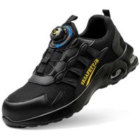 MBP chaussures de sécurité pour hommes-Les boutons portables à embout en acier sont légers et respirants-noir