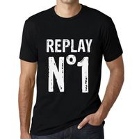 Homme Tee-Shirt Replay No 1 – Replay No 1 – T-Shirt Vintage Noir
