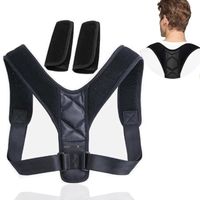 TD® Correcteur de posture ceinture dos épaules avachies support colonne vertébrale stabilité équilibre redresse unisexe lavable