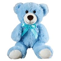 Teddy Bear Toys jouets en peluche pour enfants adultes, grand cadeau de peluche pour anniversaire 35CM bleu