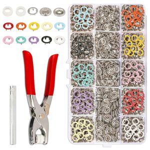 Fermoirs Boutons Pression En Métal Gun Métal – Diamètre 15 Mm – Lot De 10 Sets – Neuf