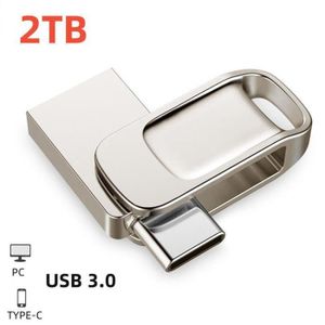 CLÉ USB 2 To-Clé USB 2023 haute vitesse, clé USB 1 To, clé
