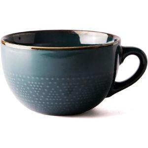 TuYines Grande tasse de 500 ml, grande tasse à café, tasse à thé en  céramique, grands bols à céréales avec anse, tasse à thé, tasse en  porcelaine