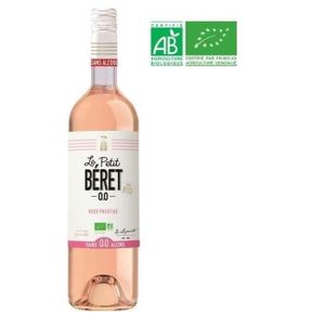 APERITIF SANS ALCOOL LE PETIT BERET Rosé Prestige Boisson sans Alcool à base de Raisin 0,0%