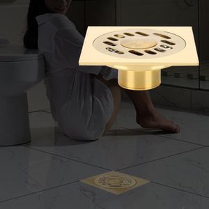 SIPHON DE LAVABO Drain de sol de salle de bain, double filtres anti-odeur drain de sol douche drain de sol, égouttoir d'eau de sol, pour cuisine