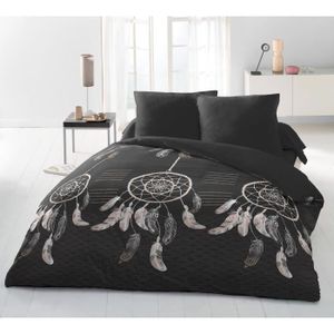 ZZXHG Parure de Lit 160x200 TêTe De Loup Art Gris, Housse de Couette  160x200 avec Fermeture Éclai, Ensemble de Literie pour Adulte Enfant avec  Parure