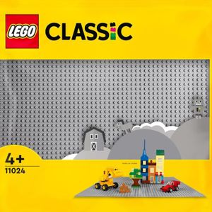 ASSEMBLAGE CONSTRUCTION LEGO® 11024 Classic La Plaque De Construction Grise 48x48, Socle de Base pour Construction, Assemblage et Exposition