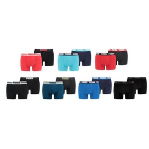 BOXER - SHORTY Boxer PUMA pour Homme Qualité et Confort -Assortiment modèles photos selon arrivages- Pack de 6 Boxers PUMA Coton Surprise