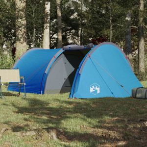 TENTE DE CAMPING PAR Tente de camping tunnel 4 personnes bleu imper